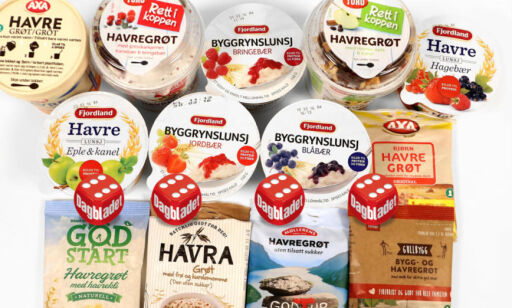 Ernæringstest av havre- og byggrynsgrøt