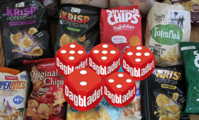En sekser i potetgull-test: - Jeg har aldri smakt så tykke chips før!