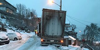 Trailersjåføren fulgte GPS-en, men her ble det full stopp