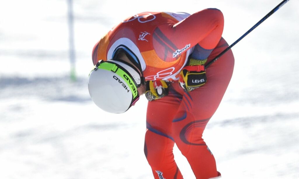 Her er OL over for Jansrud. Skrek ut i frustrasjon