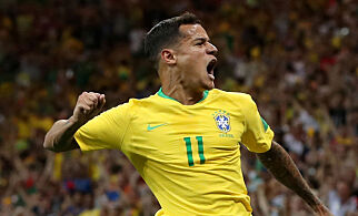 Soccer Football - World Cup - Group E - Brazil vs Switzerland - Rostov Arena, Rostov-on-Don, Russia - June 17, 2018 Brazil's Philippe Coutinho celebrates scoring their first goal REUTERS/Marko Djurica TPX IMAGES OF THE DAY