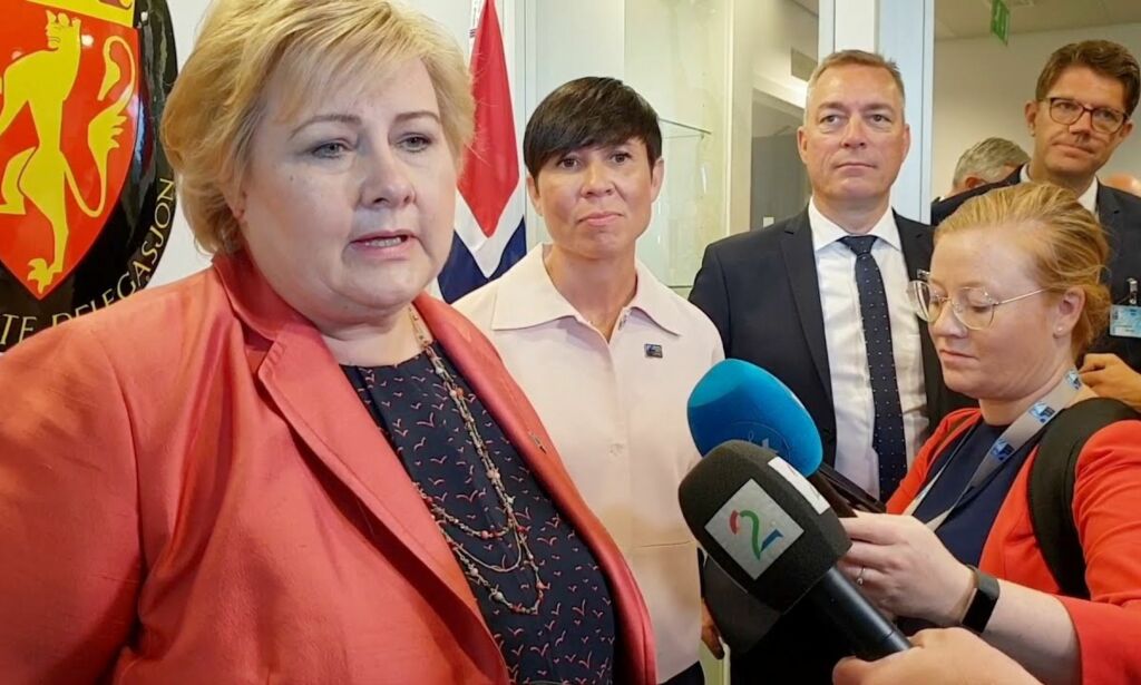 Dette sier Erna om NATO-møtet med Trump