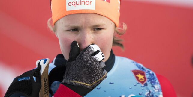 Beitostølen 20181118.
Helene Marie Fossesholm etter 10 km kvinner på Beitostølen.
Foto: Terje Pedersen / NTB scanpix