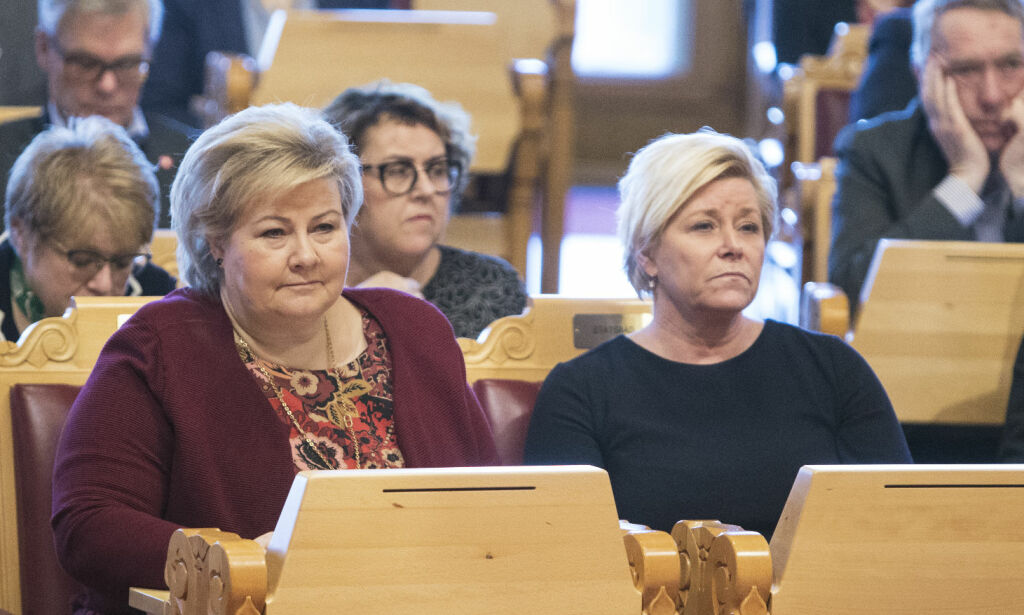 Erna og Siv i forsetet på Stortinget:- Kan bli en gjentagende vits